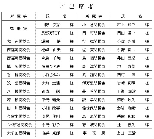 事務局長・担当者会議